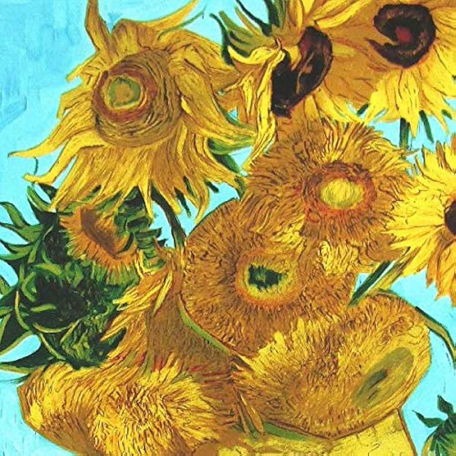 Amazon.co.jp: ゴッホ『12輪の向日葵』ジクレー＋シルク